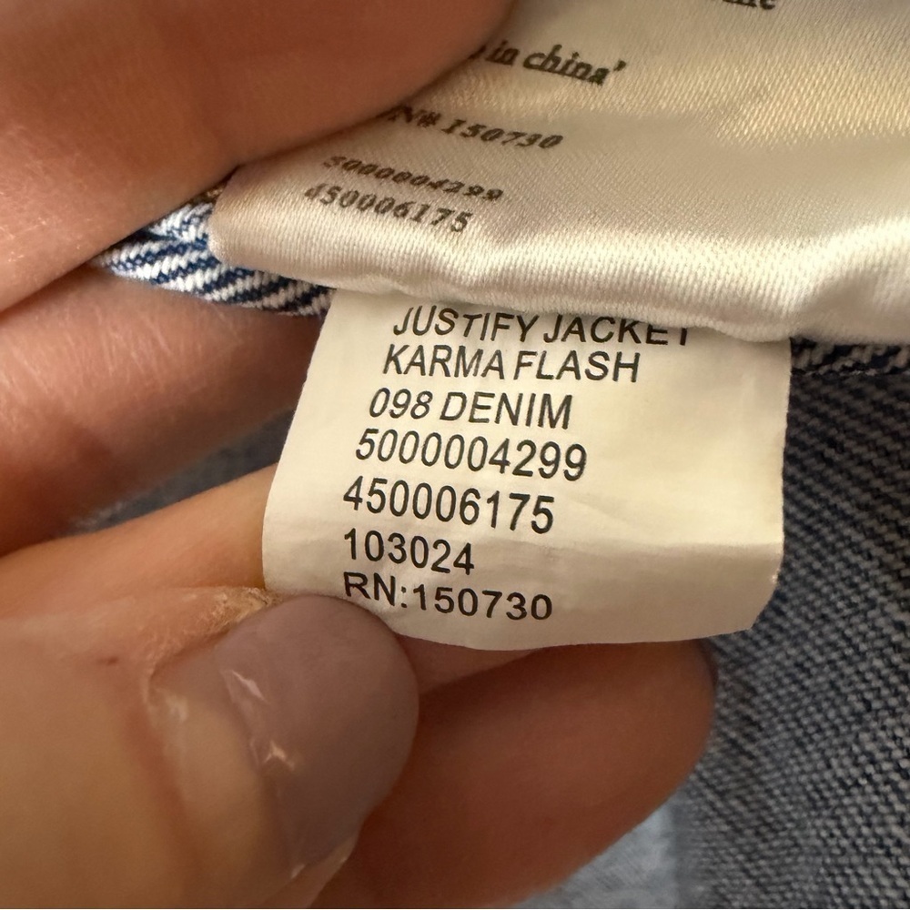 KSUBI Justify Denim Trucker Jacket in Karma Flash - Picture 14 of 14